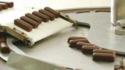 plant for the production of sweets Stock Footage