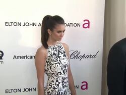 Nina Dobrev at Elton John AIDS Foundation Presents 21st Annual Academy Awards Viewing Party Stock Footage