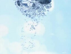 CU SLO MO Shot of Water swirling seen straight / Los Angeles, California, United States Stock Footage