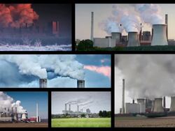 Power Station Collage Stock Footage