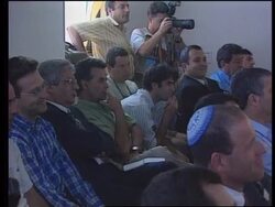 Israel - TV Appearance Of Peres &amp; Netanyahu News Clip