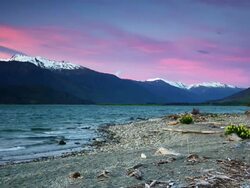Sunset in the Mountains Stock Footage