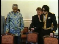 Michael Jackson And Nelson Mandela News Clip