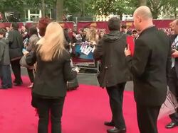 Alice Krige at The Great British Premiere of Chariots of Fire at Leicester Square on July 10, 2012 in London, England (Footage by WireImage Video/Getty Images) Stock Footage