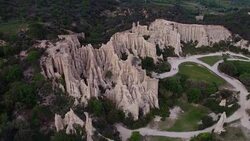 Les Orgues d'Ille sur Tet, Languedoc-Roussillon Stock Footage