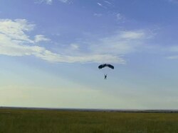 Parachute in Air Stock Footage