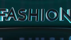 Exclusive High Fashion Concept in 3D Text Luxury Design Stock Footage