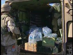 Ambulances on standby, injured troops News Clip