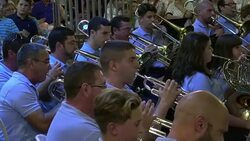 Band Concert in SalobreÃ±a Stock Footage