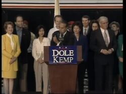 USA: BOB DOLE FINAL STAGES OF PRESIDENTIAL ELECTION CAMPAIGN UPDATE News Clip