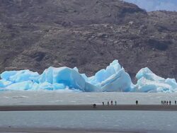 Patagonia, Lago Grey Stock Footage