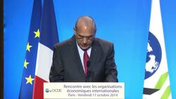 President Hollande meets heads of World Bank, IMF and WTO News Clip