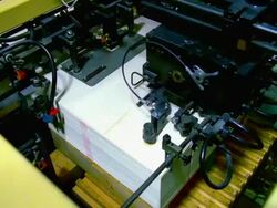 MS, HA, Printing machine Stock Footage