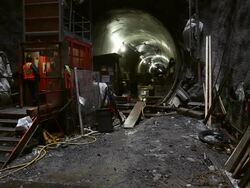 Construction Continues On New York's 2nd Avenue Subway Stock Footage