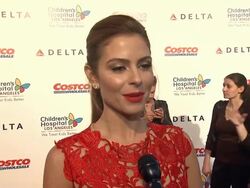 INTERVIEW - Maria Menounous at Children's Hospital Los Angeles Gala: Noche de Ninos Stock Footage