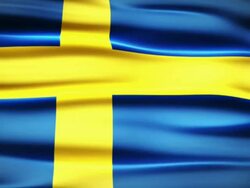 Swedish Flag Stock Footage
