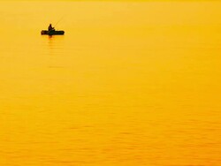 morning fishing Stock Footage