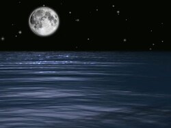 Full Moon Shooting Stars Stock Footage