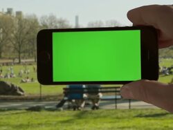 Make your own selfie Central Park sunset Male One Person Stock Footage