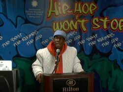 Launch of 'Hip-Hop Wont Stop The Beat, the Rhymes, The Life Collection Initiative' for the Smithsonian Institution Stock Footage