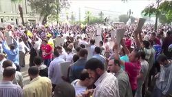 Former Egyptian President Mohammed Morsi and 14 others are on trial in Cairo, sparking protests by the Muslim Brotherhood. Morsi and the other defendants could face the death penalty if convicted. (Nov. 4) News Clip