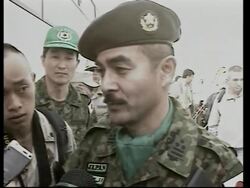 Japanese soldiers arrive en route to Iraq; visit US base News Clip