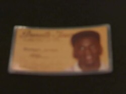 Michael Jordanâ€™s Signed North Carolina Granville Towers I.D. (his college dorm) Stock Footage