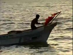 Fishermen in Yucatan Mexico Stock Footage