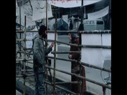 UPITN 24/02/80 SHOTS OF THE POSTERS OUTSIDE UNITED STATES EMBASSY IN TEHRAN News Clip