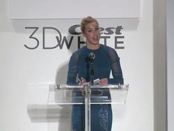 EVENT CAPSULE CHYRON: Crest 3D White Presents Gen Art New Garde Designers Gemma Khang, Samantha Pleet and William Okpo at The Box at Lincoln Center in New York, NY United States Stock Footage