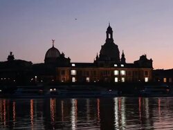 Dresden at night. Germany Stock Footage