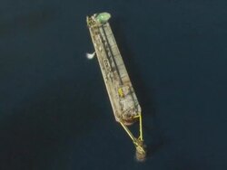 Oil production platform, Australia Stock Footage