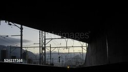 run over by a train Stock Footage