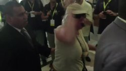 Activists disrupt meeting, Bach comments News Clip