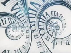 Spiral Clock (Bright, Double) - Loop Stock Footage