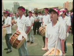 SOUTH KOREA: SEOUL: WORKERS STAGE PROTEST AGAINST LAYOFFS News Clip