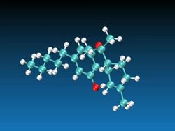 Animation of rotating THC molecule Stock Footage