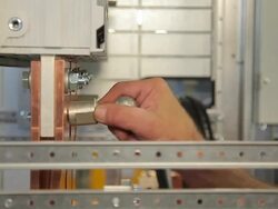 Electrical cabinet assembly Stock Footage