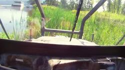 Offroad vehicle cabin Stock Footage