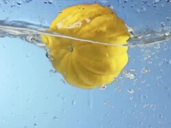 Pumpkin Splashing Into Water (Super Slow Motion) Stock Footage