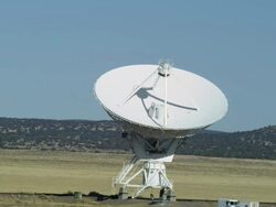 Very Large Array Radio Telescopes near Socorro, New Mexico, USA. Turning Stock Footage