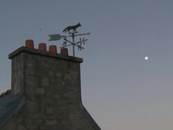 MS Shot of weathervane / Le Fret, Brittany, France Stock Footage