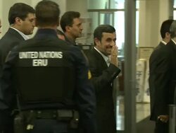 Iranian President Mahmood Ahmedinejad Stock Footage