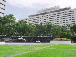 Intercontinental Hotel in Makati Stock Footage