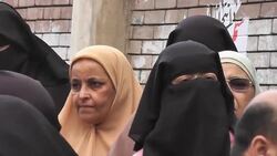 Women in Alexandria voting on the new constitution News Clip