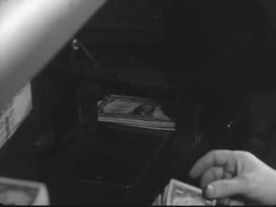 Stacking money at the Bureau of Engraving and Printing Stock Footage