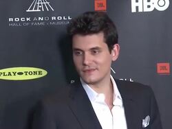 John Mayer at 28th Annual Rock and Roll Hall Of Fame Induction Ceremony - Arrivals 4/18/2013 in Los Angeles, CA.(Footage by WireImage Video/Getty Images Entertainment Video) Stock Footage
