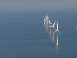Thanet Offshore Wind Farm Aerials in Kent News Clip