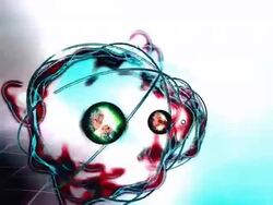 Hydrogen reacting with oxygen to form water with subsequent burst of electrons in a flash of energy - renewable energy Stock Footage