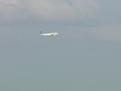 Pakistan International Airlines Plane in Flight News Clip